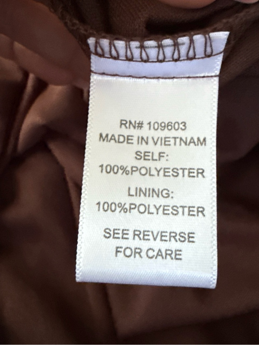 Rabbit Rabbit Rabbit Designs Brown Boho Handkerchief Hem Midi Dress Size 4 - Picture 8 of 9
